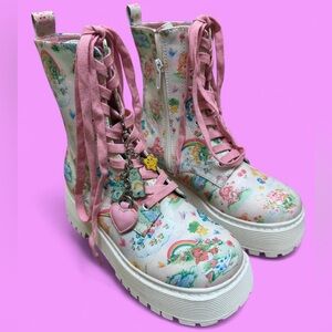 SOLD! NOT FOR SALE!! DOLLS KILL x Care Bears Combat Boots